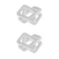 thumbnail image 1 of Billuyoard 3 Link Wooden Chain Link Decor Knot Wood Rustic for Farmhouse Bedroom Table Blanco 2piezas, 1 of 1