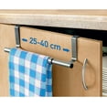 thumbnail image 4 of 2 Packs Stainless Steel (SUS304)Kitchen Over Cabinet Towel Rack with One Towel Bar Hanger, Towel Holder on Inside or Outside of Doors, Storage and Organization for Hand Towels, Dish Towels, Tea Towels, 4 of 6