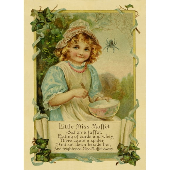 Little Miss Muffet Poster Print By Mary Evans Picture Librarypeter & Dawn Cope Collection (18 X 24)