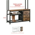 thumbnail image 3 of Hall Tree, Coat Rack Freestanding, Coat Rack with Storage, Entryway Bench with Shoe Storage, Hall Tree with 12 Hooks and 3 Drawers for Hanging Clothes and Storage, 3 of 8