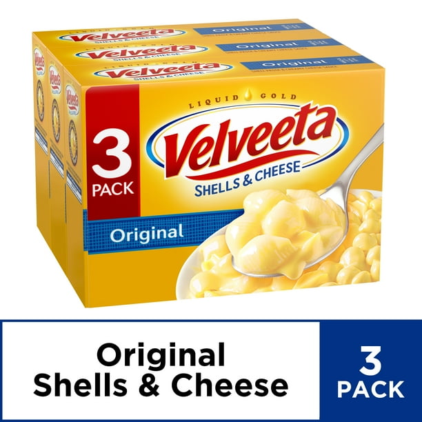 Velveeta Original Shells & Cheese, 3 ct 36 oz Package