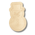 thumbnail image 2 of Unfinished Wood Etched Cute Snowman Shape 24" / 1/4", 2 of 2
