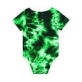 thumbnail image 6 of Rocae Green Tie Dye for Baby Cotton Short-Sleeve Bodysuits for Unisex Onesies Bodysuit-2 Years, 6 of 7