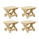 thumbnail image 1 of Juego de 4 Taburetes Plegables de Madera para Acampar, Silla Portátil, Taburete para Patio Trasero para Balcón, 1 of 9