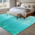 thumbnail image 4 of 5'x8' Area Rugs, Teal Coastal Indoor Outdoor Area Rug for Living Room Bedroom, Summer Beach Ocean Seawater Nautical Washable Bathroom Rugs Kitchen Floor Carpet Mats Home Decor Aesthetic, 4 of 8