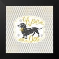 thumbnail image 2 of Ferri, Stefania 20x20 Black Modern Framed Museum Art Print Titled - Life Is Better With A Dog, 2 of 5
