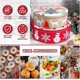 thumbnail image 4 of 3 Pcs Round Christmas Cookie T for Storing Biscuits Treats Candies, 4 of 5