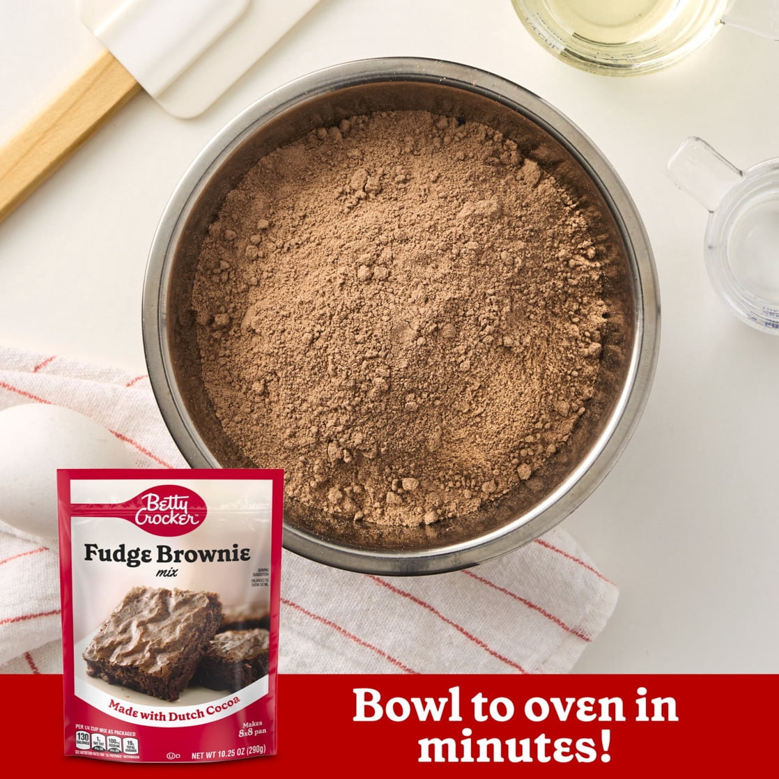(8 pack) Betty Crocker Ready to Bake Fudge Brownie Baking Mix, 10.25 oz.