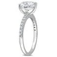 thumbnail image 5 of Everly Women's Created White Sapphire Engagement Ring in 10K White Gold, 5 of 10