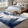 thumbnail image 4 of Mountain Landscape Peak Area Rugs 5x7 ft Forest Tree Silhouette Washable Rug Non Slip Indoor Carpet Absorbent Floor Mat for Living Room Bedroom Dining Room, 4 of 9