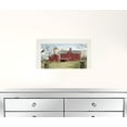 thumbnail image 2 of Rustic Red Barn and Birds White Framed Print Wall Art, 2 of 3