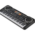 thumbnail image 1 of Órgano electrónico de 61 teclas para niños con micrófono, piano eléctrico, teclado electrónico educativo musical con enchufe estadounidense, 1 of 8