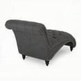 thumbnail image 5 of Modern Curved Chaise Lounge in Leather 64.25" for Living Room, 5 of 12