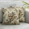 thumbnail image 3 of Shiartex Throw Pillow Covers Brown and Black Floral Pillow Cover Vintage Floral Modern Farmhouse Pillow Case Cushion Cover for Bed Sofa Couch Living Room (Cover Only)，Multi-Size, 3 of 5