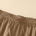thumbnail image 4 of Ohufall Womens Solid Color Wide Leg Pants With Pockets Summer Casual Thin Straight Cotton And Linen Capris Plus Size Drawstring Elastic Waist Cropped Pants, 4 of 6