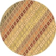 thumbnail image 1 of Ahgly Company Indoor Round Southwestern Brown Country Area Rugs, 8' Round, 1 of 4