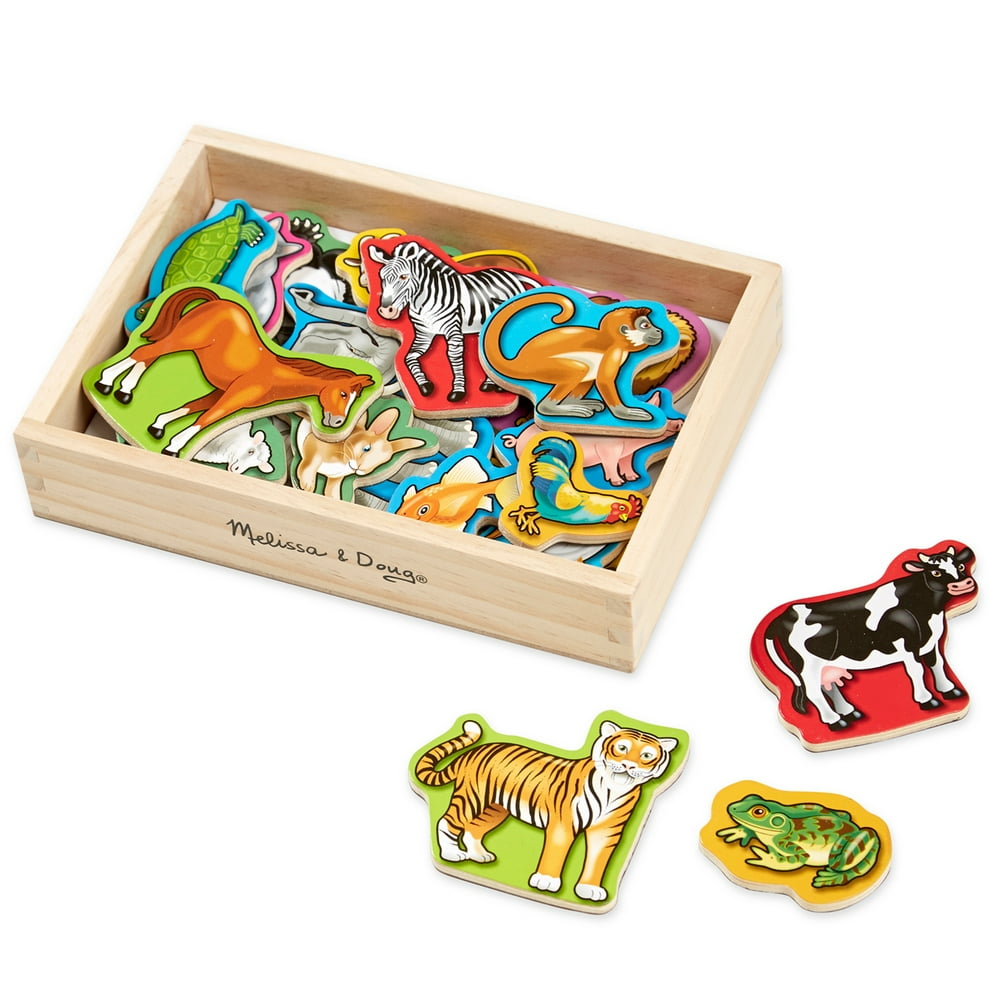 Melissa & Doug 20 Wooden Animal in a Box