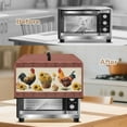 thumbnail image 3 of TSOVTHRID Aztec Rooster Chicken Sunflower Print Microwave Oven Cover, Dustproof Air Fryer Toaster Protector Electrical Appliance Cover for Kitchen Countertop, 18.25"W x 14.5"D x 11"H, S, 3 of 7