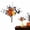 A, variant on Black Halloween Flowers Bouquet – Orange and Black Artificial Floral Arrangement for Gothic Home Decor and Table Centerpieces