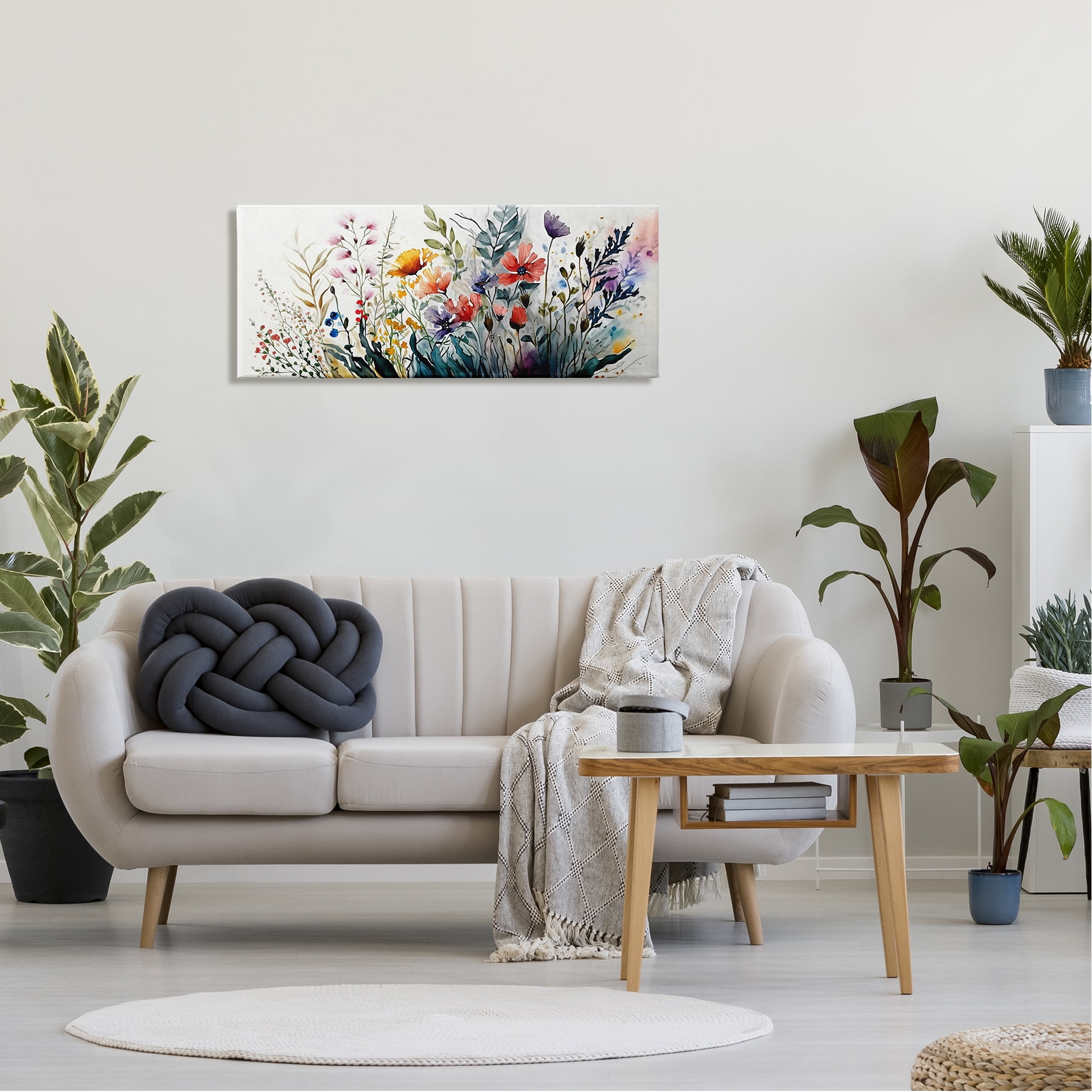 Stupell Industries Bold Floral Hues Blooming Nature Botanical & Floral Painting Gallery Wrapped Canvas Print Wall Art