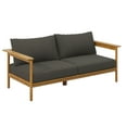 thumbnail image 2 of Modway Wren Set of Sofa and Ottoman Outdoor Patio Furniture, Dark Gray, 2 of 8