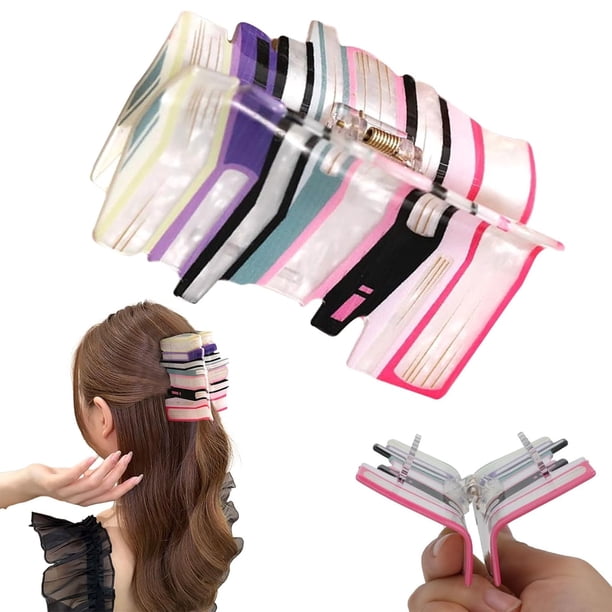 Pinzas para el cabello con forma de libro Pinzas para el cabello para el regreso a clases para cabello fino Pinzas para el cabello para maestros Pinza para el cabello con forma de lápiz Lindos accesor