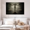 thumbnail image 2 of Elephant Stock Gold Scales Of Justice Wall Art - Horizontal Canvas Wall Art - Living Room Wall Decor - Profession Canvas - Black And Gray Decor - 48" x 32", 2 of 8