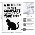 thumbnail image 3 of 2 Pcs Funny Kitchen Towels,Funny Kitchen Cat Microfiber Dish Towels,Kitchen Tea Towels,Kitchen Towel Set (18" X 26"), 3 of 3