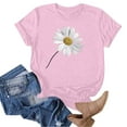 thumbnail image 4 of Short Sleeve Tops Women Floral Womens Tops Dressy Casual Long Sleeve Womens T Shirts Graphic Plus Size Tops My Items Ordered, 4 of 5