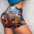 thumbnail image 4 of Fotbe Halloween Pets Pumpkins Shorts Sin Costuras – Shorts Deportivos de Cintura Alta para Mujer, Elásticos para Gimnasio, Yoga, Running o Ciclismo-XX-Large, 4 of 8