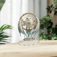 thumbnail image 4 of Support de Bureau en Acrylique Hibou Blanc Figurine Haute Transparence Résistant aux Rayures Acrylique Exquis Hibou Réaliste Base Robuste Stable pour Maison Bureau Salon Chambre Bibliothèque Cadeau des Fêtes Déco Maison, 4 of 6