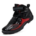 thumbnail image 5 of Men's and women's all-season motorcycle riding boots and motorcycle shoes,Black red,36, 5 of 10