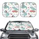 thumbnail image 2 of Fotbe Music Lover Dinosaur Juego de 2 Piezas de Parasoles para Parabrisas | Bloqueador Solar para Auto | Accesorios Plegables para Protección Solar Interior-Medium, 2 of 6