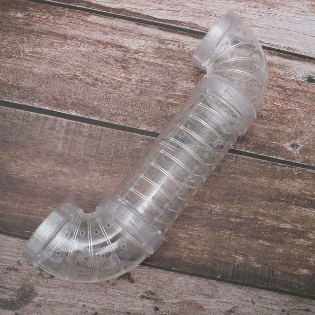 SHOWERORO Hamster Tubes Set U Tube Transparent PVC Channel Direction Change for Hamster Cage Playground 1 Set