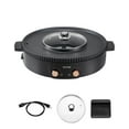 thumbnail image 1 of VEVOR Olla caliente con parrilla 1800W 2 en 1 Parrilla electrica sin humo Olla caliente para 2-8 personas, 1 of 9