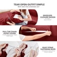 thumbnail image 5 of Deconovo Microfiber Bedding Sheet Set, Brushed Soft Bed Sheets for Home, Queen, Burgundy, 4 Piece, 5 of 8