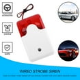 thumbnail image 3 of OUTAD Durable 12V Wired Sound Alarm Strobe Flashing Light Siren Home Security, 3 of 7
