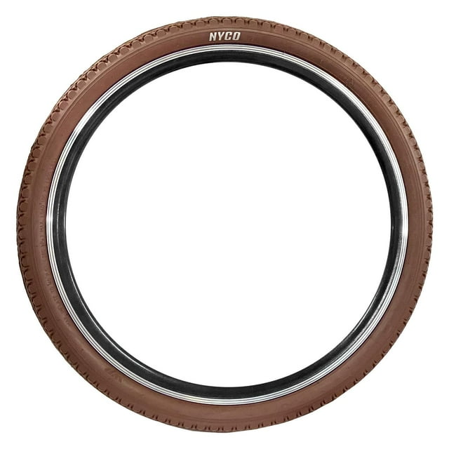 Llanta Para Bicicleta R24x2.125 Chocolate Café Nyco