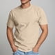 thumbnail image 1 of pstuiky Camisas casuales de manga corta para hombre, Jersey deportivo de manga corta para hombre, de color liso, con canalé y alta elasticidad, cuello redondo, para fitness y musculación l, 1 of 9