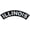 White, variant on ARKANSAS TOP ROCKER, PATCH - US States Arkansas High Thread Iron-On Heat Sealed Backing Sew-On Large Patch - 12â x 3â