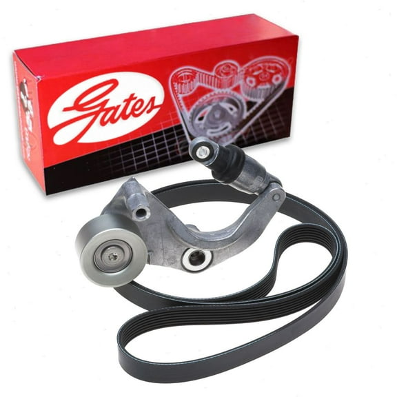 Gates Complete Serpentine Belt Drive Component Kit compatible with Honda Civic 1.8L L4 2007-2011