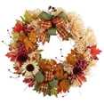 thumbnail image 3 of Guirnalda artificial de hojas de arce de otoño, corona de otoño colgante reutilizable para pared de puerta Hugtrwg Libre de BPA, 3 of 9