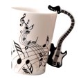 thumbnail image 4 of Taza De Cerámica De La Música De La Taza De Café Del Regalo De La Taza De Las Notas Musicales De La Novedad Para Los Amigos Guitarra Negra 1 Macarena Taza de cerámica, 4 of 8