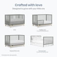 thumbnail image 5 of Dream On Me Hygge 5-in-1 Convertible Crib, Sea Grass And Vintage White Oak, 5 of 9