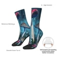 thumbnail image 2 of Yiaed Fantasy Mushrooms Print Great elasticity Crew Socks Sports socks for Men and Women, 2 of 5