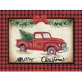 thumbnail image 2 of Kennedy, Lisa 18x15 Gold Ornate Wood Framed with Double Matting Museum Art Print Titled - Merry Christmas Truck, 2 of 4