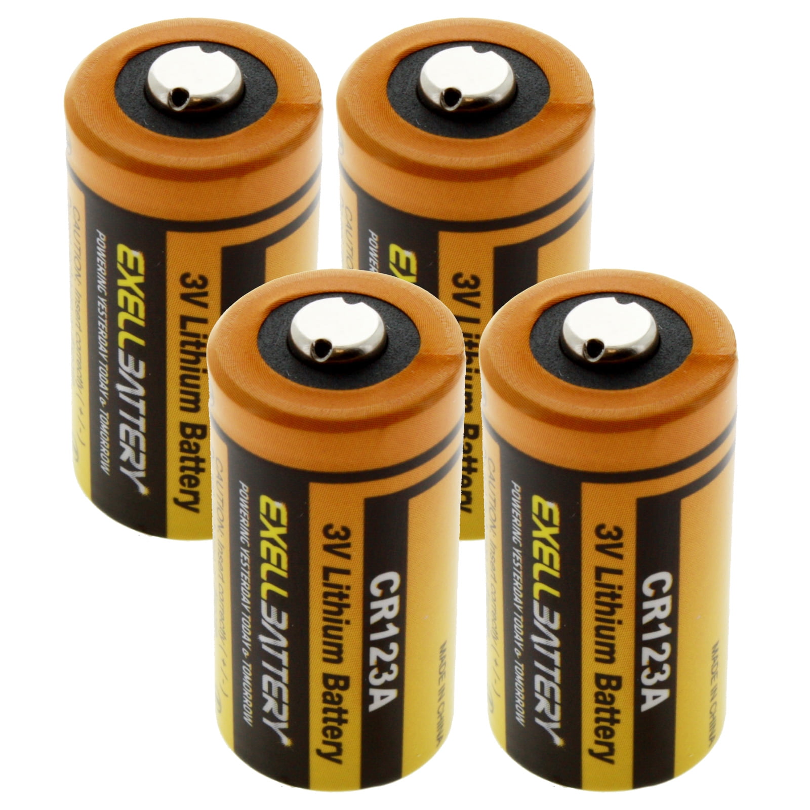 4PK 3.0V 1700mAh CR123A Lithium Battery Compatible With BR2/3A DL123A