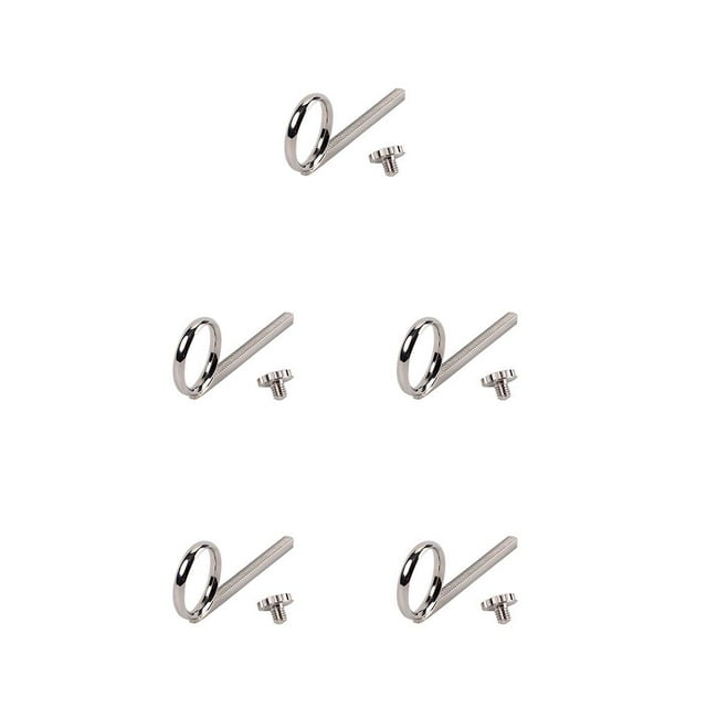 Maytalsory Crochet Professionnel Résistant à l'Usure avec Vis Accessoires de Trompette Apparence Exquise Anneau de Cornet Léger 5ensemble