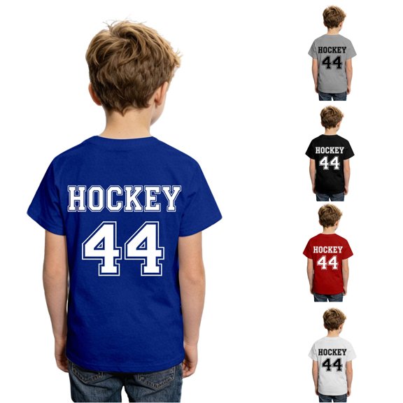 Boys Ice Sports Graphic Tee Casual Everyday Top for Kids Play Outdoor School Kids T-Shirts Summer Clothes