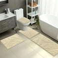 thumbnail image 5 of Ileading Bathroom Rugs Sets 4 Piece, Super Soft and Absorbent Non Slip Microfiber Toilet Bathroom Mats, 5 of 14